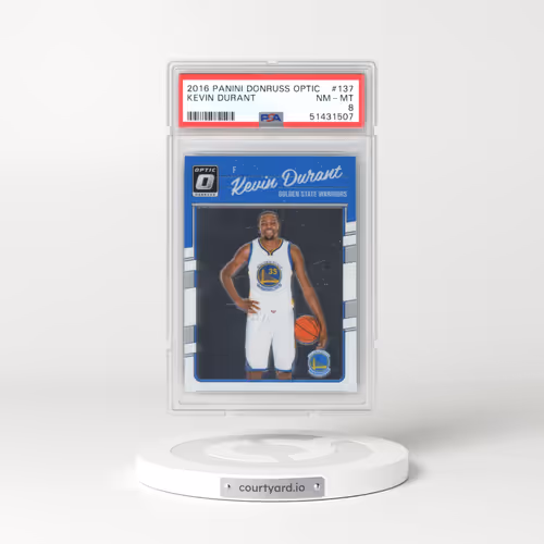 2016 Panini Donruss Optic #137 Kevin Durant (PSA 8 NM-MT)