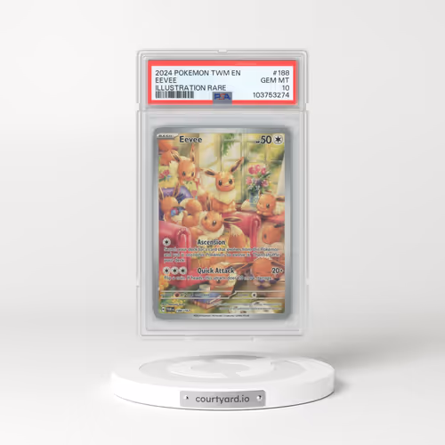 2024 Pokémon Twm EN-Twilight Masquerade #188 Eevee - Illustration Rare (PSA 10 GEM MINT)