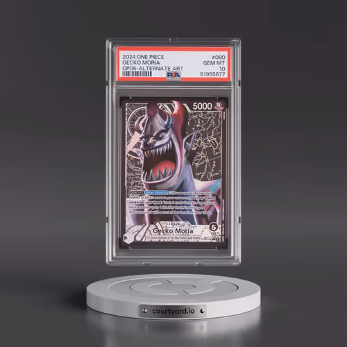 2024 One Piece OP06-Wings of the Captain #080 Gecko Moria - Alternate Art (PSA 10 GEM MINT)