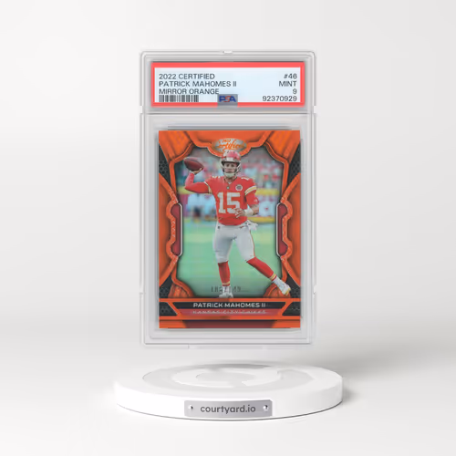 2022 Panini Certified #46 Patrick Mahomes II - Mirror Orange (PSA 9 MINT)