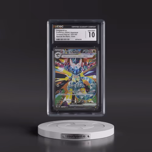 2024 Pokémon Sv8a-Terastal Fest EX #221 Dragapult EX - Holo Special Art Rare (CGC 10 GEM MINT)
