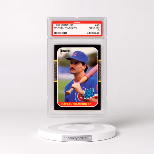 1987 Donruss #43 Rafael Palmeiro (PSA 10 GEM MINT)
