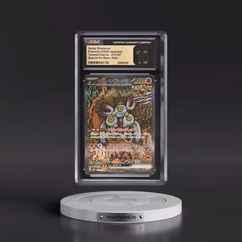 2024 Pokémon Sv8a-Terastal Fest EX #215 Sandy Shocks EX - Holo Special Art Rare (CGC 10 PRISTINE)