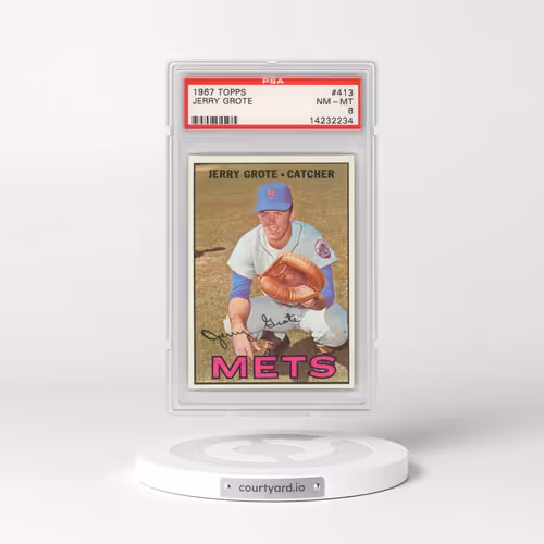 1967 Topps #413 Jerry Grote (PSA 8 NM-MT)