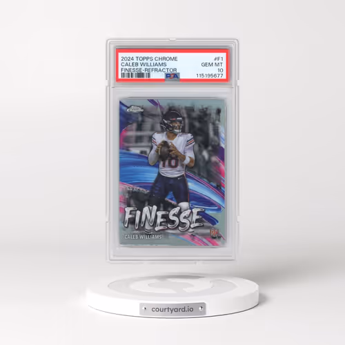 2024 Topps Chrome Finesse #F1 Caleb Williams - Refractor (PSA 10 GEM MINT)