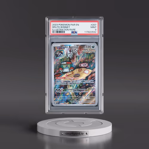 2023 Pokémon Par EN-Paradox Rift #207 Brute Bonnet - Illustration Rare (PSA 9 MINT)