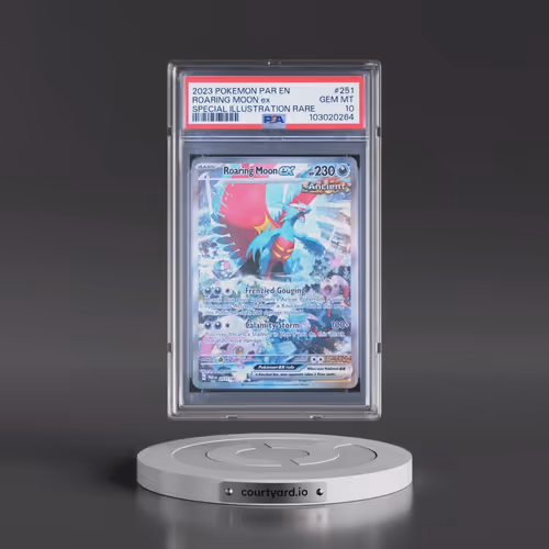 2023 Pokémon Par EN-Paradox Rift #251 Roaring Moon EX - Holo Special Illustration Rare (PSA 10 GEM M