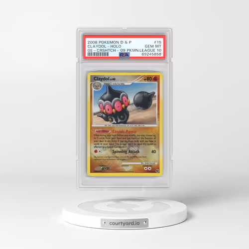 2008 Pokémon Diamond & Pearl Great Encounters #15 Claydol - Holo Crosshatch-2009 Pokemon League (PSA