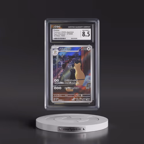 2024 Pokémon Sv6a-Night Wanderer #075 Persian - Art Rare (CGC 8.5 NM-MT+)