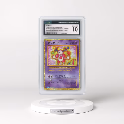 2023 Trading Card Game Classic - CLF, CLL, CLK #013/032 Mr. Mime - Holo Blastoise & Suicune ex Deck - CLK (CGC 10 GEM MINT)