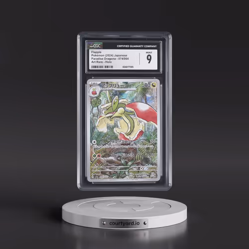 2024 Pokémon Sv7a-Paradise Dragona #074 Flapple - Art Rare (CGC 9 MINT)