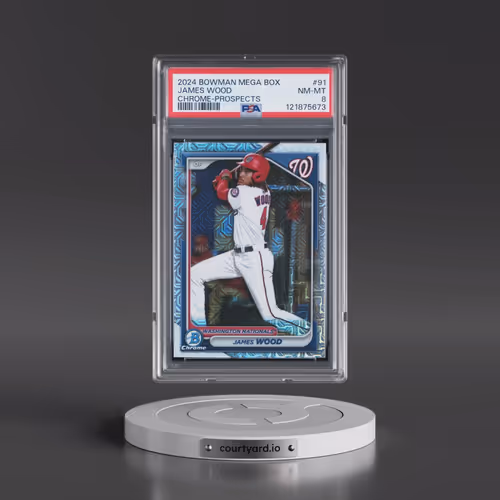 2024 Bowman Mega Box Chrome Prospects #91 James Wood (PSA 8 NM-MT)