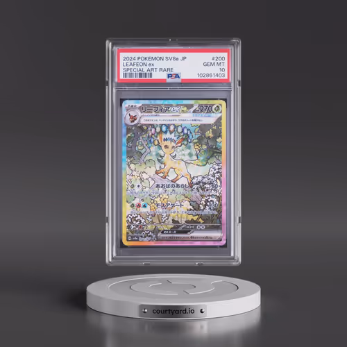 2024 Pokémon Sv8a-Terastal Fest EX #200 Leafeon EX - Holo Special Art Rare (PSA 10 GEM MINT)