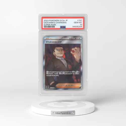 2023 Pokémon Sv2a-Pokemon 151 #197 Giovanni's Charisma - Super Rare (PSA 10 GEM MINT)