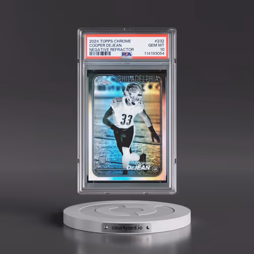 2024 Topps Chrome #232 Cooper Dejean - Negative Refractor (PSA 10 GEM MINT)