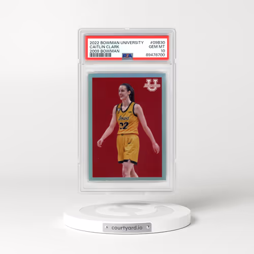 2022 Bowman Chrome University 2009 Bowman #09B30 Caitlin Clark (PSA 10 GEM MINT)