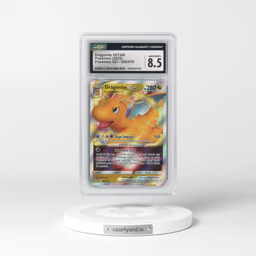 2022 Pokémon GO #050/078 Dragonite VSTAR - Holo (CGC 8.5 NM-MT+)