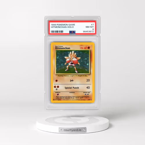 1999 Pokémon Game #7 Hitmonchan - Holo (PSA 8 NM-MT)