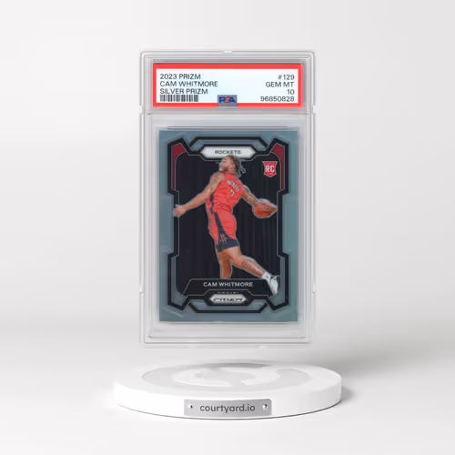 2023 Panini Prizm #129 Cam Whitmore - Silver Prizm (PSA 10 GEM MINT)