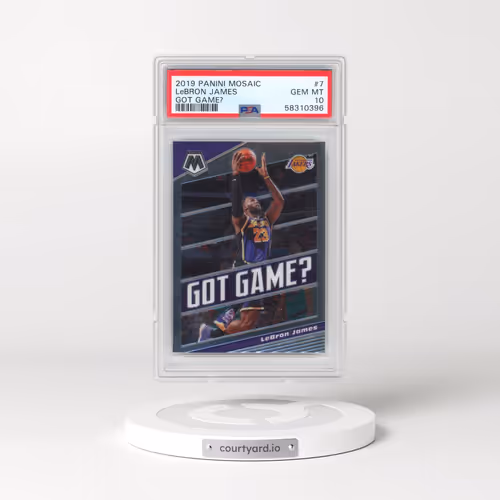 2019 Panini Mosaic Got Game? #7 LeBron James (PSA 10 GEM MINT)
