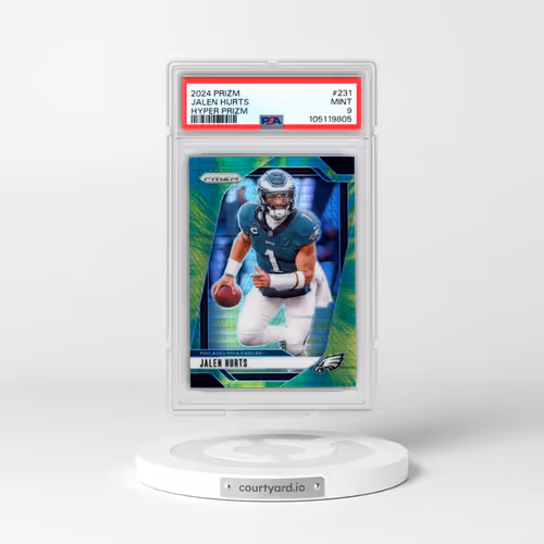 2024 Panini Prizm #231 Jalen Hurts - Hyper Prizm (PSA 9 MINT)