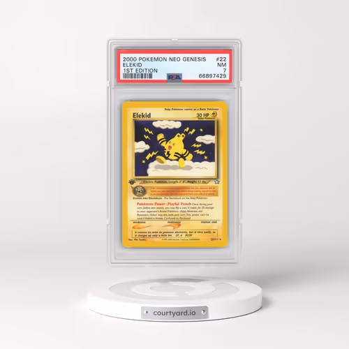 2000 Pokémon Neo Genesis #22 Elekid - 1st Edition (PSA 7 NM)