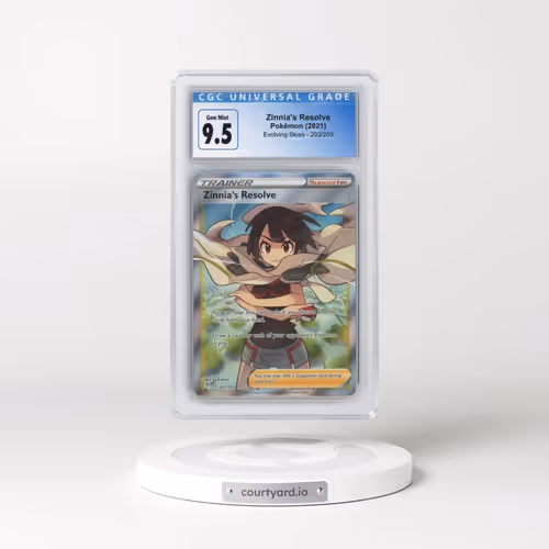 2021 Evolving Skies #203/203 Zinnia's Resolve - Ultra Rare Holo (CGC 10 GEM MINT)
