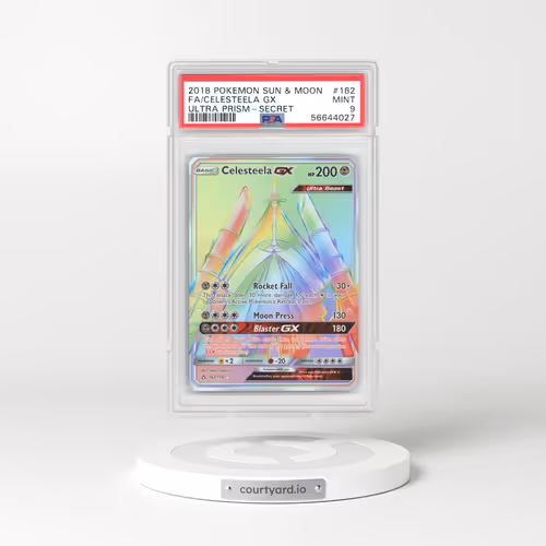 2018 Ultra Prism #162 Celesteela GX - Full Art Holo (PSA 9 MINT)
