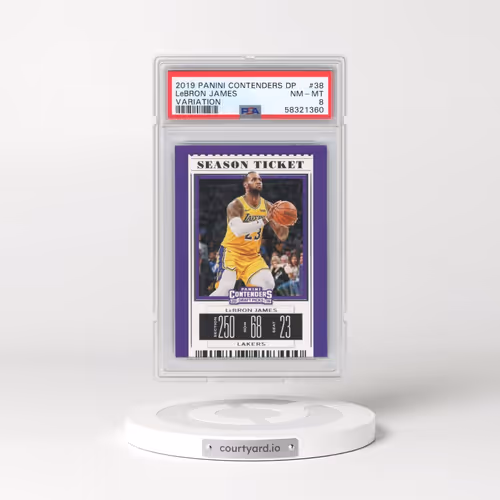2019 Panini Contenders Draft Picks #38 LeBron James - Variation (PSA 8 NM-MT)