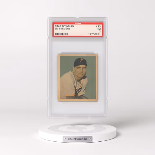 1949 Bowman #93 Ed Stevens (PSA 7 NM)