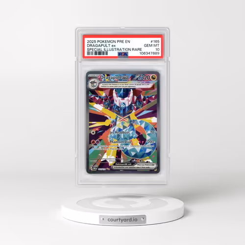 2025 Pokémon Pre EN-Prismatic Evolutions #165 Dragapult EX - Holo Special Illustration Rare (PSA 10 GEM MINT)