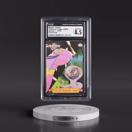 1999 Series 1 (Oval Nintendo Seal) #TV12 Ekans / Arbok - First Print (Blue Topps Logo) (CGC 8.5 NM-M