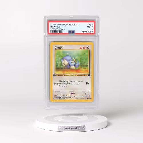 2000 Pokémon Rocket #53 Dratini - 1st Edition (PSA 9 MINT)