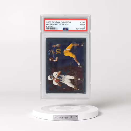 2000 Skybox Dominion #234 Giovanni Carmazzi/Tom Brady - Extra (PSA 9 MINT)