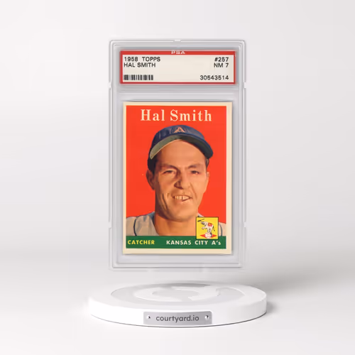 1958 Topps #257 Hal Smith (PSA 7 NM)