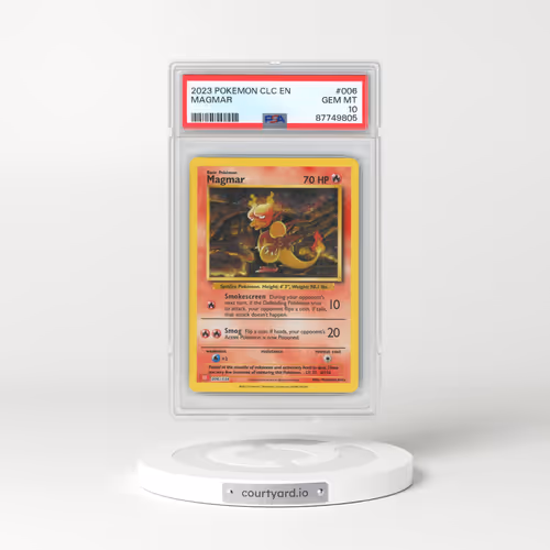2023 Pokémon Clc-Trading Card Game Classic Charizard & HO-Oh EX Deck #006 Magmar (PSA 10 GEM MINT)