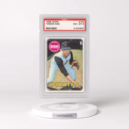 1969 Topps #152 Tommie Sisk (PSA 8 NM-MT)