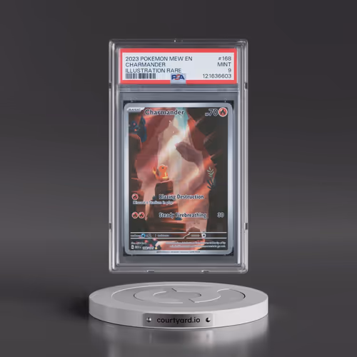 2023 Pokémon Mew EN-151 #168 Charmander - Illustration Rare (PSA 9 MINT)