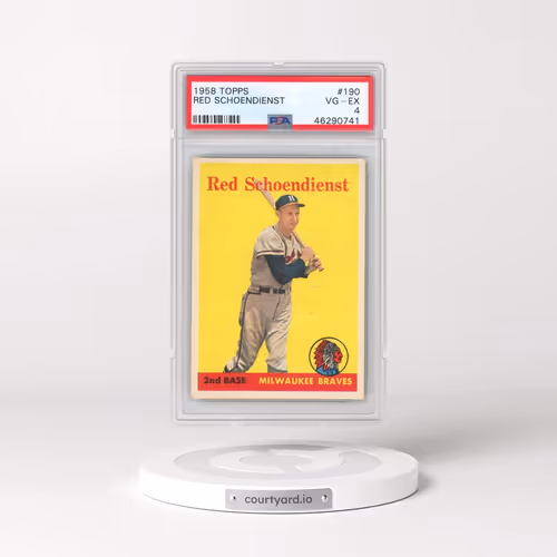 1958 Topps #190 Red Schoendienst (PSA 4 VG-EX)