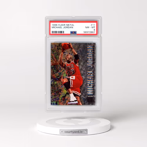 1996 Metal #11 Michael Jordan (PSA 8 NM-MT)