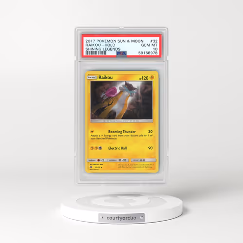 2017 Pokémon Sun & Moon Shining Legends #32 Raikou - Holo (PSA 10 GEM MINT)