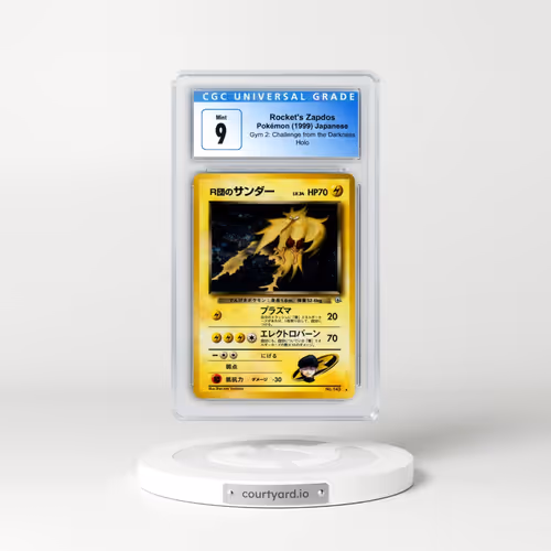 1999 Gym 2: Challenge from the Darkness #145 Rocket's Zapdos - Holo (CGC 9 MINT)
