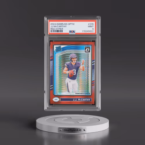 2024 Panini Donruss Optic #235 JJ McCarthy - Red Hyper (PSA 9 MINT)