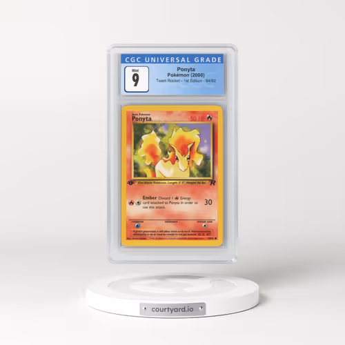 2000 Team Rocket #64/82 Ponyta - 1st Edition 1st Edition (CGC 9 MINT)
