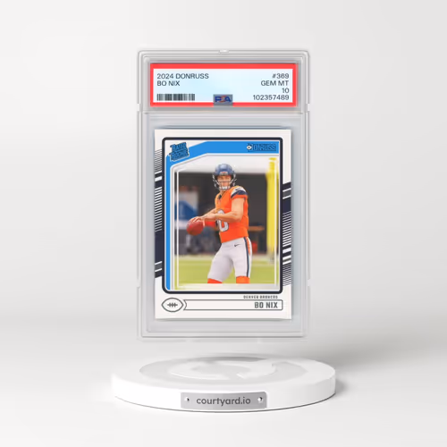 2024 Panini Donruss #369 Bo Nix (PSA 10 GEM MINT)