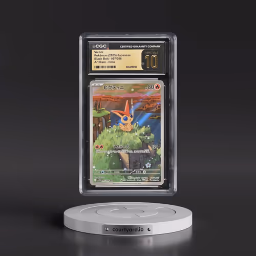 2025 Black Bolt - sv11B #097/086 Victini - Art Rare Holo (CGC 10 PRISTINE)
