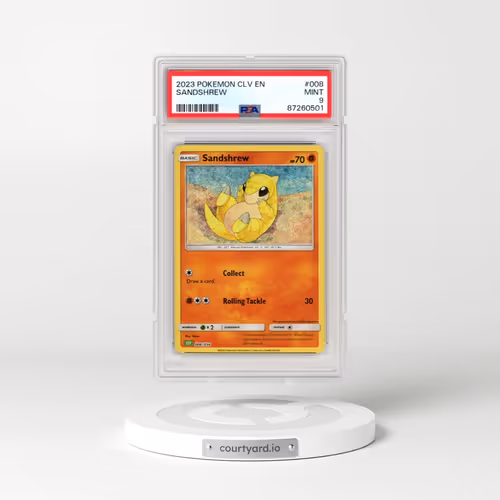 2023 Pokémon CLV-Trading Card Game Classic Venusaur & Lugia EX Deck #008 Sandshrew (PSA 9 MINT)