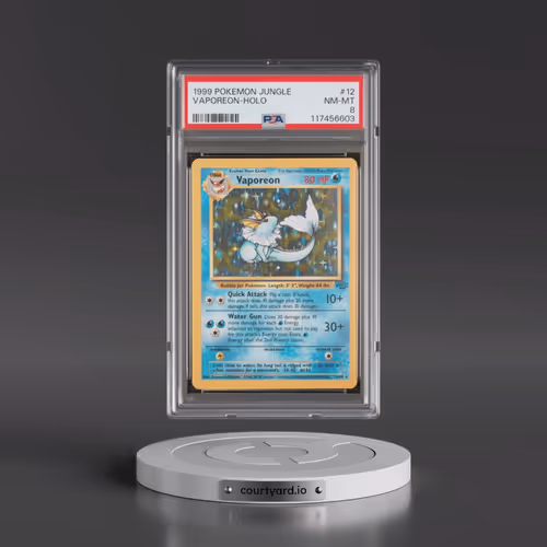 1999 Pokémon Jungle #12 Vaporeon - Holo (PSA 8 NM-MT)