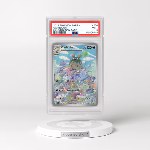 2023 Pokémon Par EN-Paradox Rift #204 Garbodor - Illustration Rare (PSA 9 MINT)