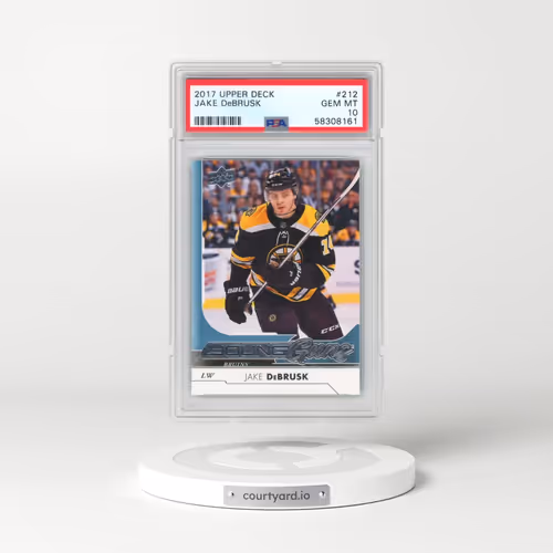 2017 Upper Deck #212 Jake DeBrusk (PSA 10 GEM MINT)